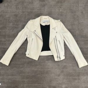 White Iro Leather Jacket